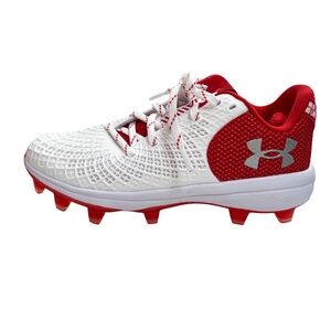 NEW Under Armour Glyde 2 MT TPU Women’s Softball Cleats Red White Size 8